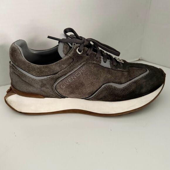 Givenchy low SUEDE running sneaker grey gray RUNNER calf leather ITALY 42 US 9.5 main image 6
